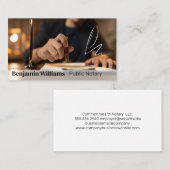 公文書等の承認の証印 | 公証人 名刺 (正面/裏面)