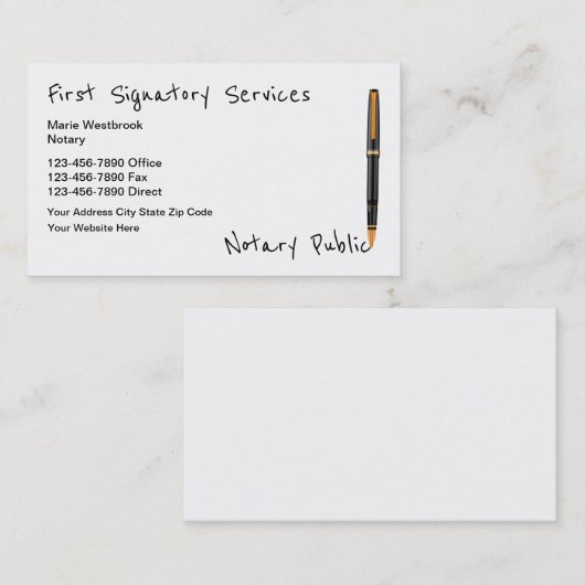 公最高の証公務 名刺 (正面/裏面)