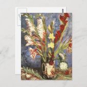 公有地のゴッホのヴィンテージの花のイメージ ポストカード (正面/裏面)