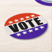 公正な投票ラウンドのコースター ラウンドペーパーコースター (アングル)