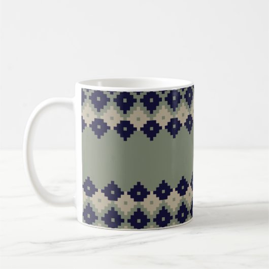 公正アーガイルisseamless pattern designabstract, コーヒーマグカップ (左)