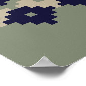 公正アーガイルisseamless pattern designabstract, ポスター (角)