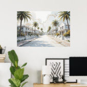 公正想像で平和で天国の場所#3 ポスター (ホームオフィス)