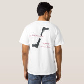 公正貿易のスカルかピストルTシャツ Tシャツ (裏面フル)