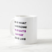 公民権弁護士素晴らし コーヒーマグカップ (正面左)