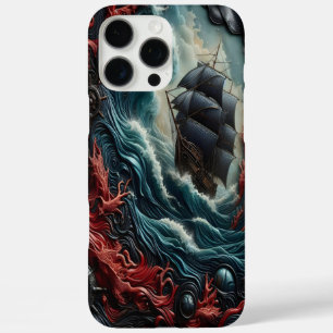 公海を航行する船舶の詳細な技芸 iPhone 16 PRO MAXケース