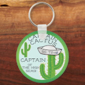 公海ユーモアのあるの「サボテン船長」 キーホルダー (正面)