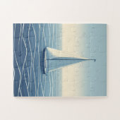 公海上の帆船 ジグソーパズル (横)