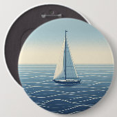 公海上の帆船 缶バッジ (正面&裏面)