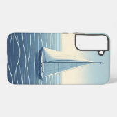 公海上の帆船 SAMSUNG GALAXYケース (裏面横)