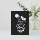 公海上の海賊船 ポストカード (スタンド正面)