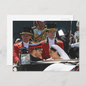 公爵とサセックス公爵夫人の馬車が閉まった ポストカード (正面/裏面)