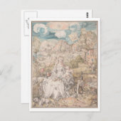 公爵による多数の動物の中のマリア ポストカード (正面/裏面)