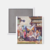 公爵夫人とブタベビーのアリス マグネット (正面/裏面)