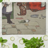 公爵夫人と泣き叫びベビー キッチンタオル (折り畳み)