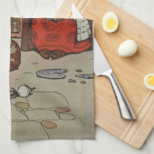 公爵夫人と泣き叫びベビー キッチンタオル (四つ折り)