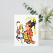 公爵夫人のア教えリスフラミンゴのクロケー ポストカード (スタンド正面)