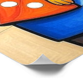 公爵夫人は青い椅子に座る ポスター (角)