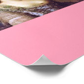 公爵夫人、ヴィンテージ変色芸術ピンク素晴らしアート ポスター (角)