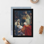 公現祭のクリスマスカード ノートカード (正面/裏面インサイチュ)
