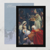 公現祭のクリスマスカード ノートカード (正面/裏面)