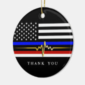 公益事業三連旗 |愛国国旗 セラミックオーナメント (左)