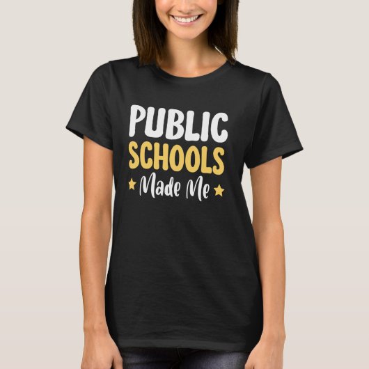 公立の学校に入って来た Tシャツ (正面)