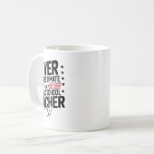 公立学校の先生を過小評価しない コーヒーマグカップ (正面左)