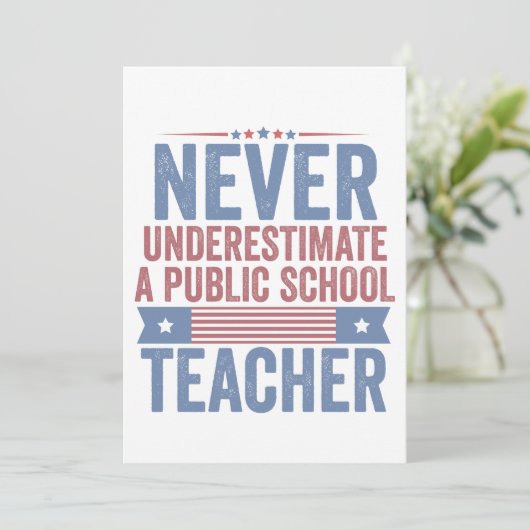 公立学校の先生ワルツを過小評価しない サンキューカード (スタンド正面)