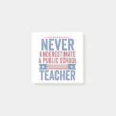 公立学校の先生ワルツを過小評価しない ポストイット (正面)