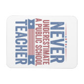 公立学校の先生ワルツを過小評価しない マグネット (横)