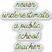 公立学校の先生03 シール (正面)