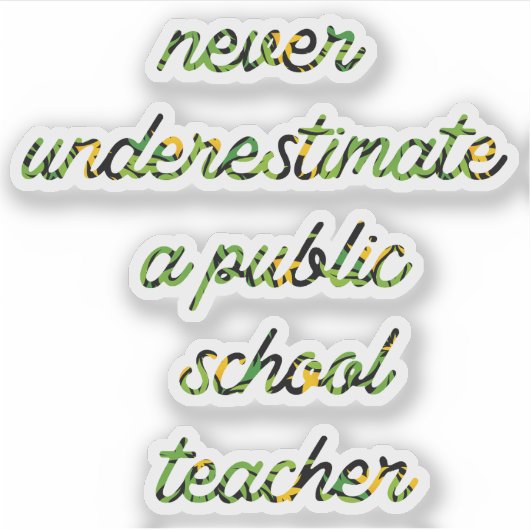 公立学校の先生03 シール (正面)