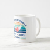 公立学校の先生・カマラを決して過小評価しない コーヒーマグカップ (正面右)