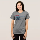 公立学校の先生 トライブレンドＴシャツ (正面全面)