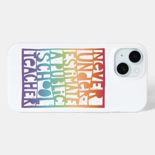 公立学校の先生 Case-Mate iPhoneケース (裏面 (横))