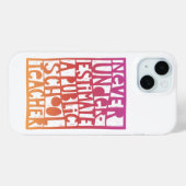 公立学校の先生 Case-Mate iPhoneケース (裏面 (横))