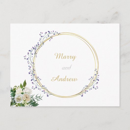 公結婚式はがき  ポストカード (正面)