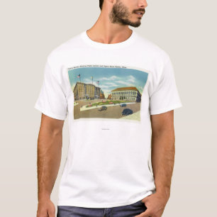 公衆のCopleyの広場および正方形の意見 Tシャツ