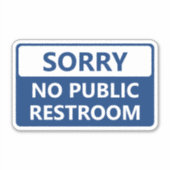 公衆トイレはありません サイン シール (正面)