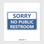 公衆トイレはありません サイン シール (シート)