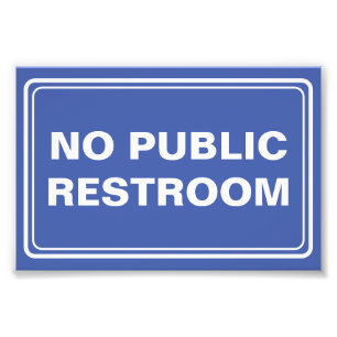 公衆トイレ事業なし フォトプリント           