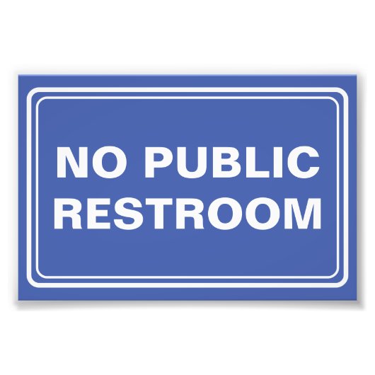 公衆トイレ事業なし フォトプリント            (正面)