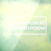 公衆トイレ営業なし ウィンドウサイン (シート3)