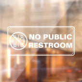 公衆トイレ営業なし ウィンドウサイン (シート2)