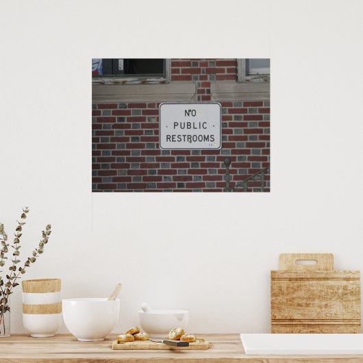 公衆便所なし ポスター (キッチン)