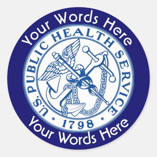 公衆衛生サービスPHSカスタムシール ラウンドシール (正面)