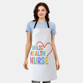 公衆衛生ナースハート エプロン (着用した状態)