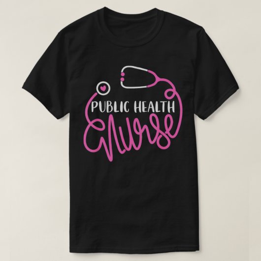 公衆衛生ナースRN公衆衛生看護デパー Tシャツ (デザイン正面)