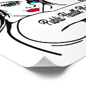 公衆衛生ナースRosie The Riveter Pin Up ポスター (角)